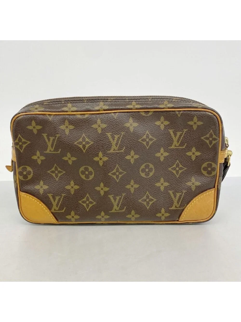 Louis Vuitton Clutch Monogram Marly Dragonne GM Brown